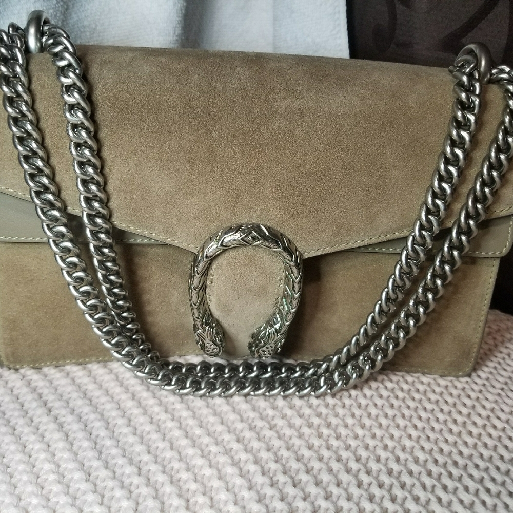 Cucci women dionysus suede shoulder bag